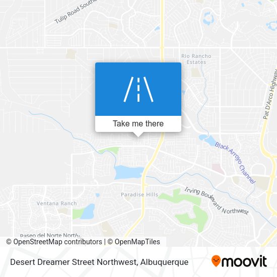 Desert Dreamer Street Northwest map