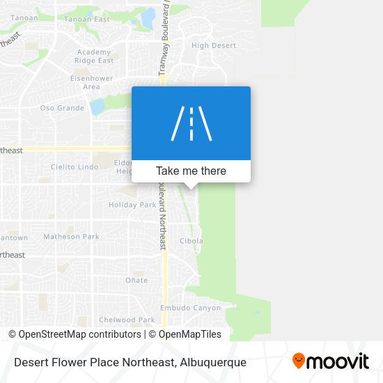 Desert Flower Place Northeast map