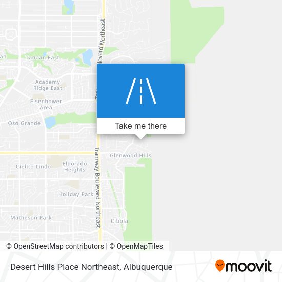 Desert Hills Place Northeast map