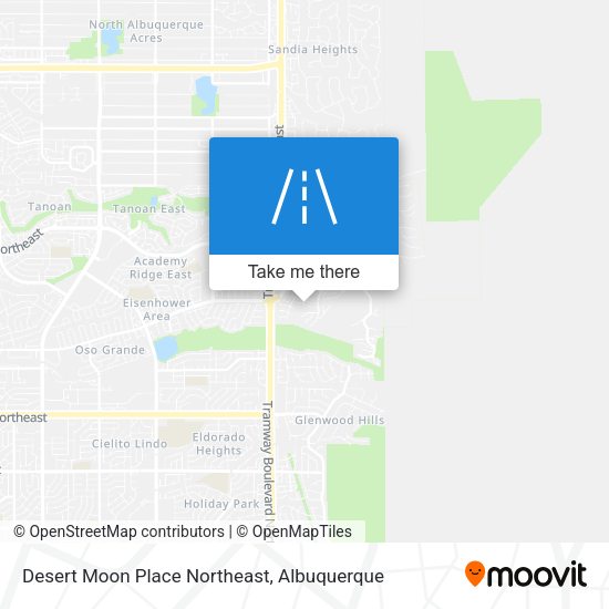 Desert Moon Place Northeast map
