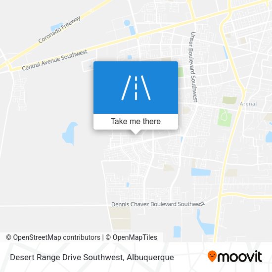 Mapa de Desert Range Drive Southwest