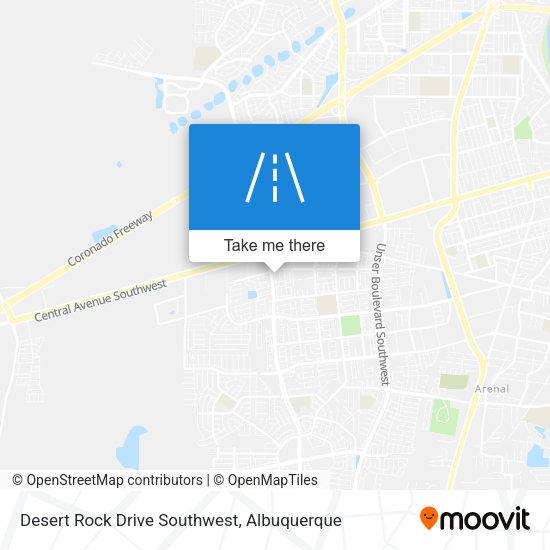 Mapa de Desert Rock Drive Southwest