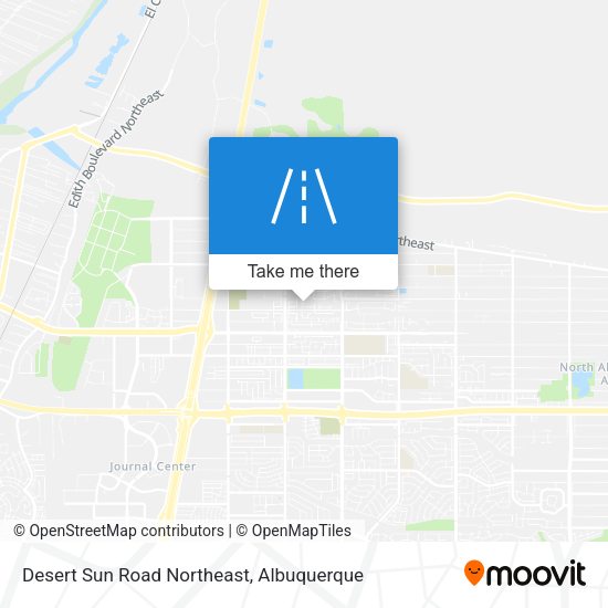 Desert Sun Road Northeast map