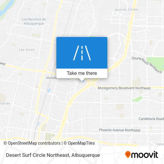 Desert Surf Circle Northeast map