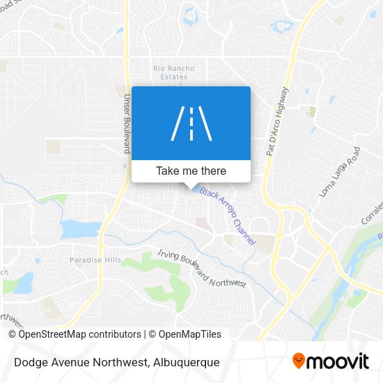Dodge Avenue Northwest map