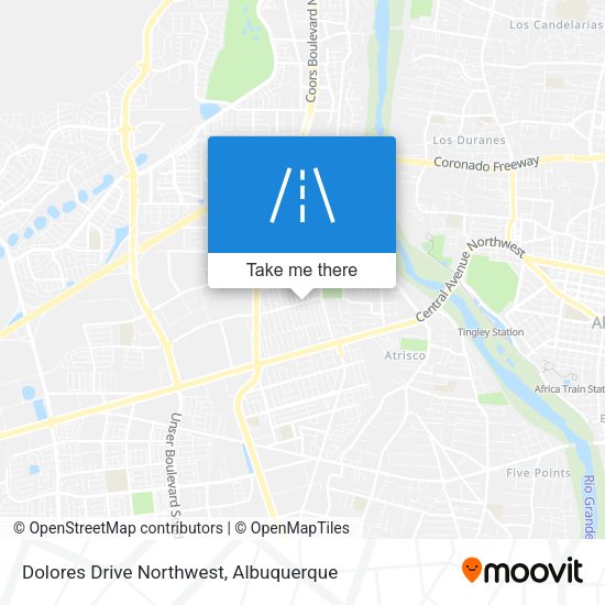 Dolores Drive Northwest map