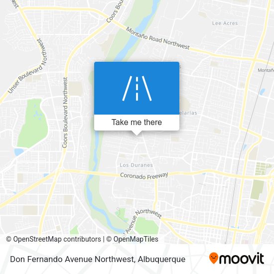 Don Fernando Avenue Northwest map