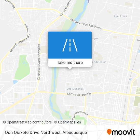 Don Quixote Drive Northwest map