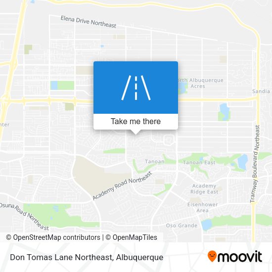 Mapa de Don Tomas Lane Northeast