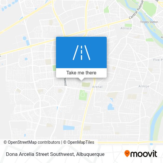 Mapa de Dona Arcelia Street Southwest