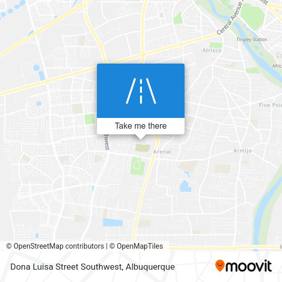 Dona Luisa Street Southwest map