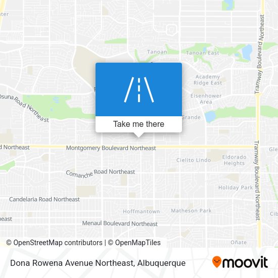 Dona Rowena Avenue Northeast map