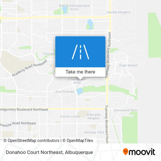 Donahoo Court Northeast map