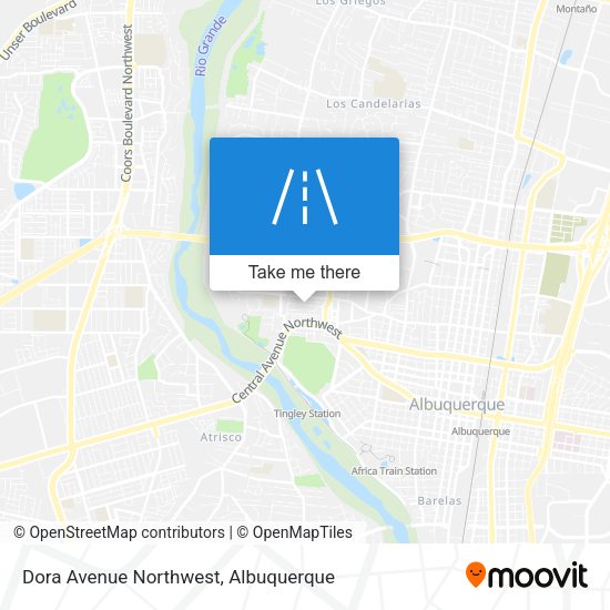 Dora Avenue Northwest map