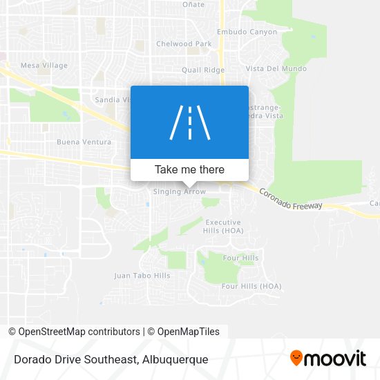 Dorado Drive Southeast map