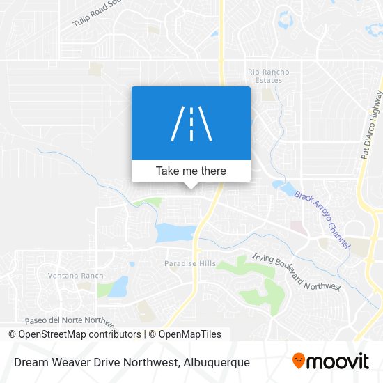 Dream Weaver Drive Northwest map