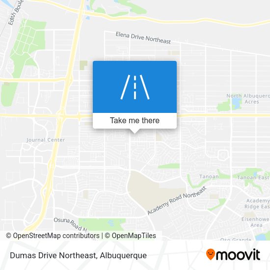 Dumas Drive Northeast map
