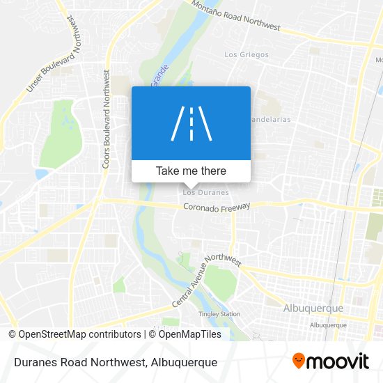 Duranes Road Northwest map