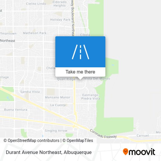 Durant Avenue Northeast map
