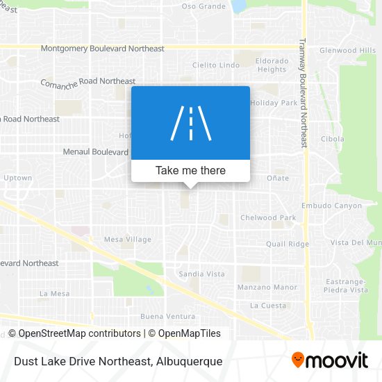 Dust Lake Drive Northeast map