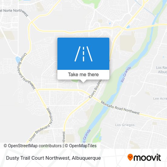 Mapa de Dusty Trail Court Northwest