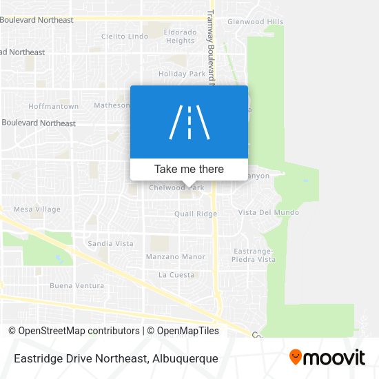Eastridge Drive Northeast map