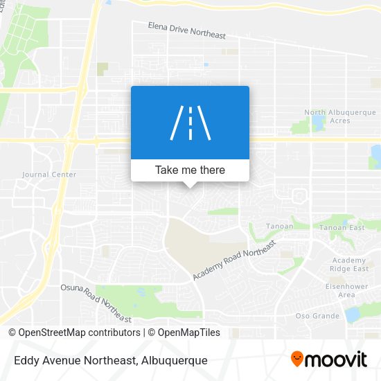 Eddy Avenue Northeast map