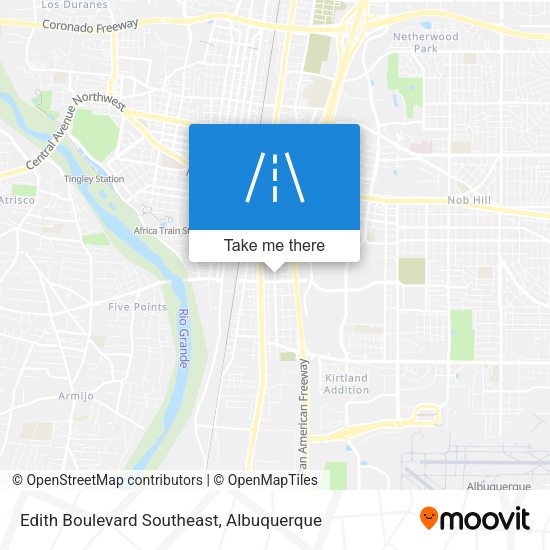 Edith Boulevard Southeast map