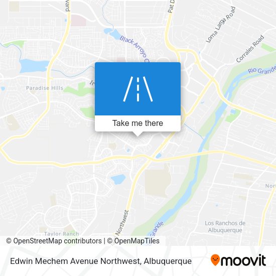 Mapa de Edwin Mechem Avenue Northwest