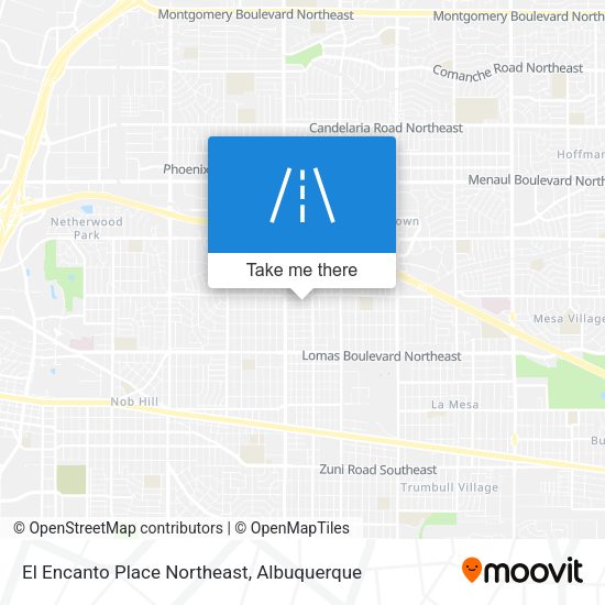 Mapa de El Encanto Place Northeast