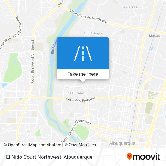 El Nido Court Northwest map