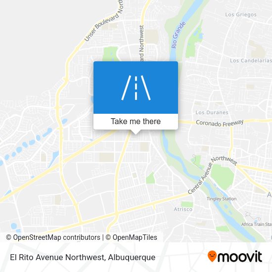 Mapa de El Rito Avenue Northwest