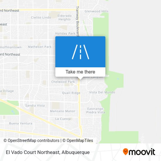 El Vado Court Northeast map