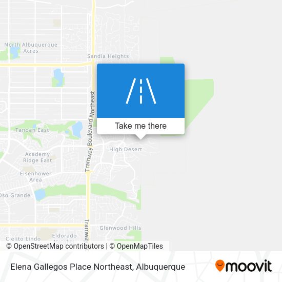 Elena Gallegos Place Northeast map