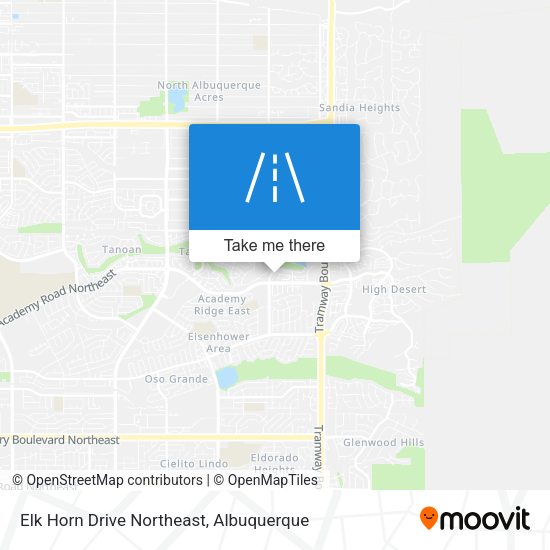 Elk Horn Drive Northeast map