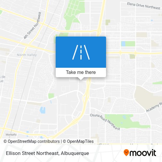 Ellison Street Northeast map