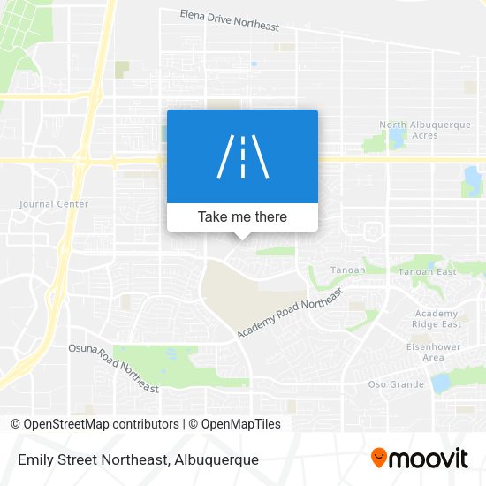Emily Street Northeast map
