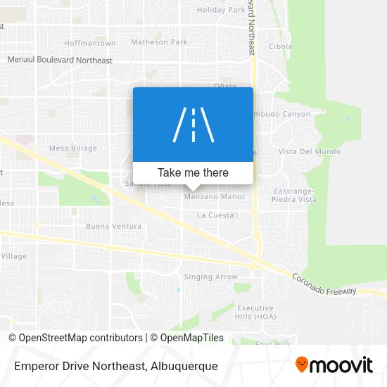 Emperor Drive Northeast map
