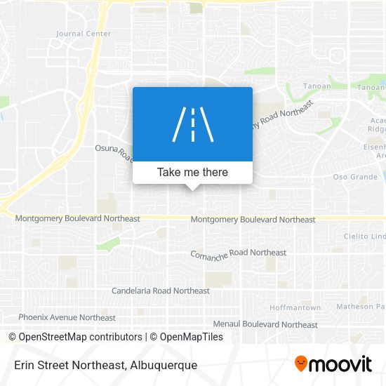 Erin Street Northeast map
