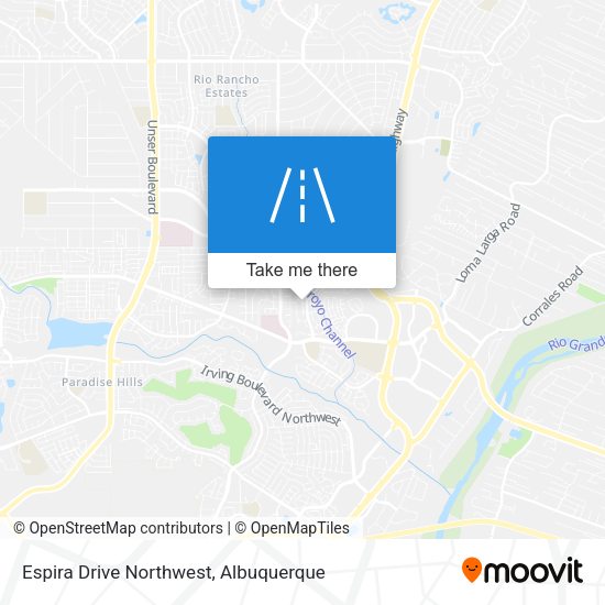 Espira Drive Northwest map
