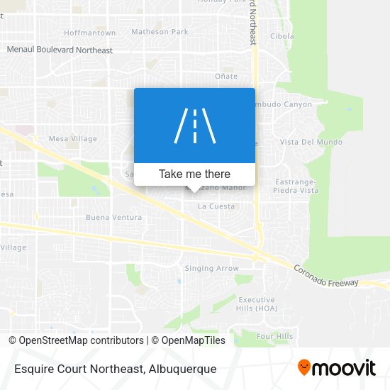 Mapa de Esquire Court Northeast