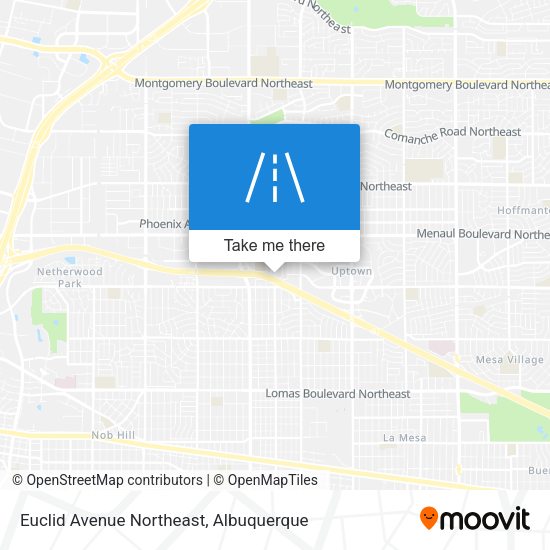 Euclid Avenue Northeast map