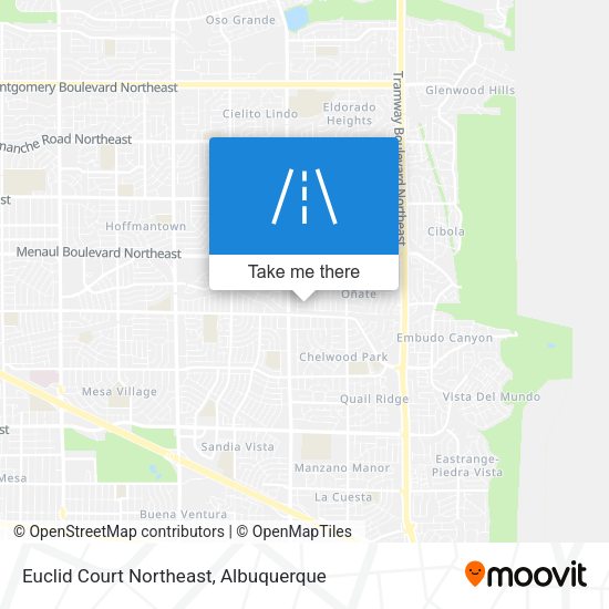 Mapa de Euclid Court Northeast