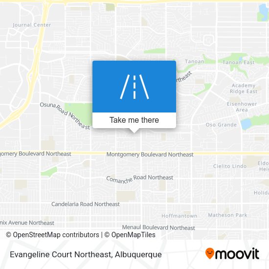 Evangeline Court Northeast map