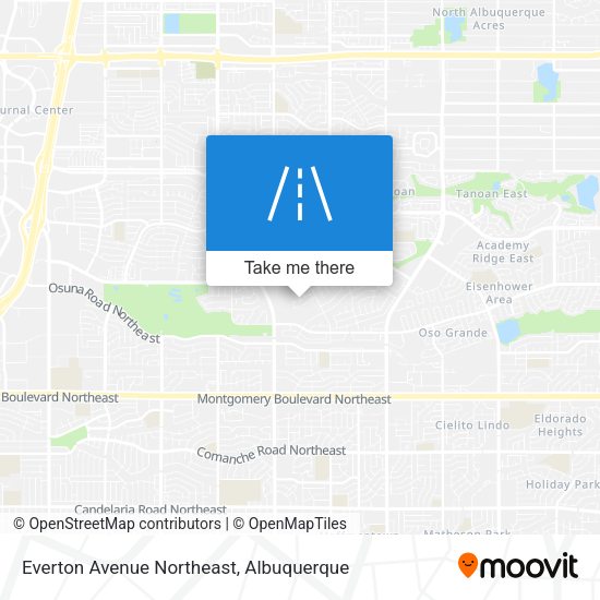 Everton Avenue Northeast map