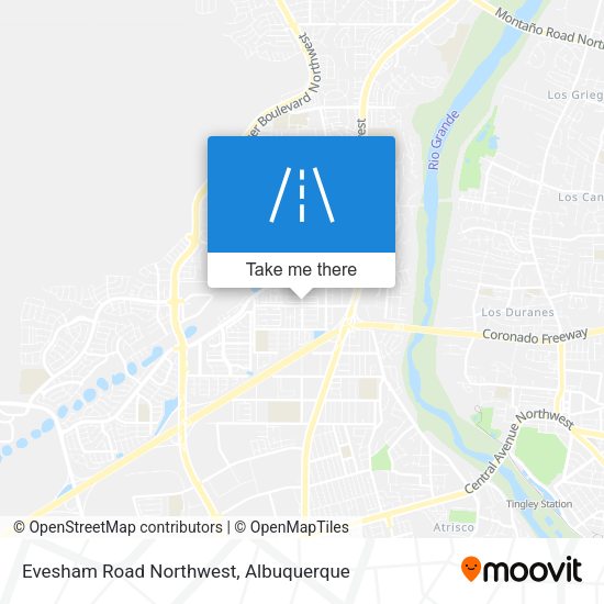 Mapa de Evesham Road Northwest