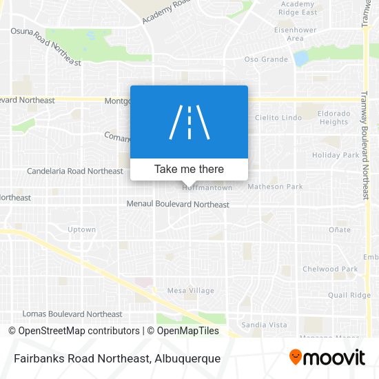 Fairbanks Road Northeast map