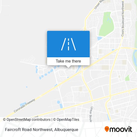 Faircroft Road Northwest map