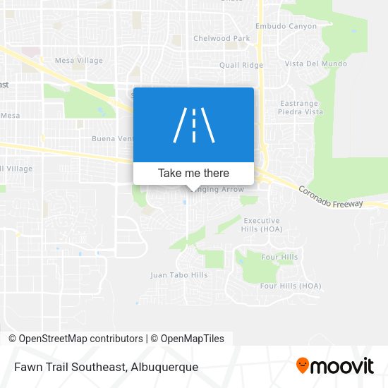 Mapa de Fawn Trail Southeast
