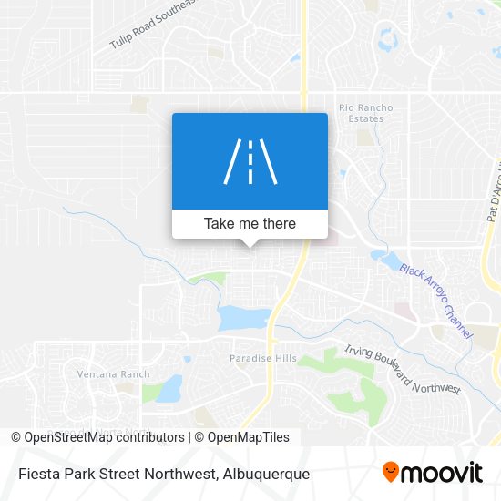 Mapa de Fiesta Park Street Northwest
